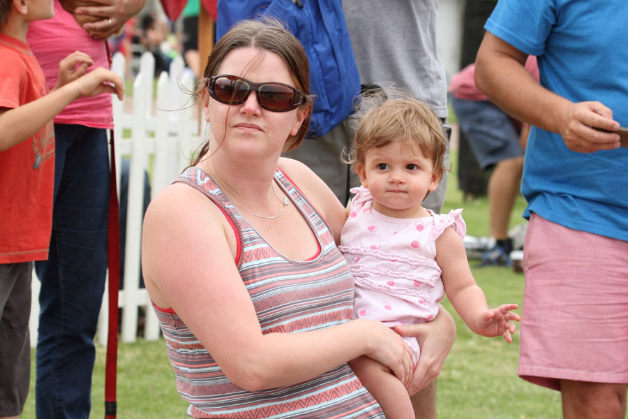 Sharon and Emma enjoying the show