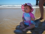 Emma at the beach