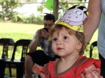 Emma Prior in her party hat